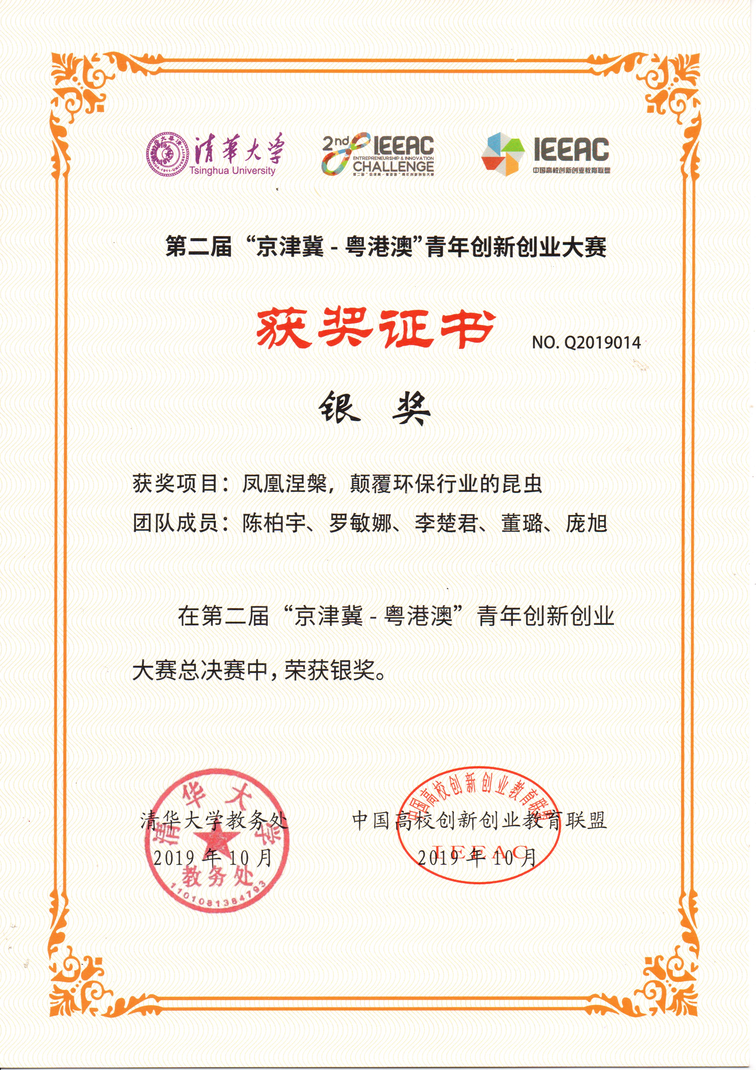Silver Award 050 of Beijing Tianjin wing Guangdong Hong Kong